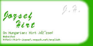 jozsef hirt business card